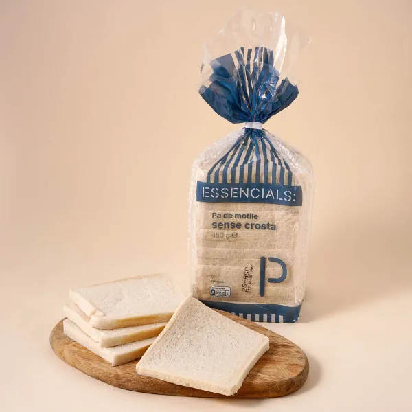 Pan de molde blanco sin corteza Essencials 460g