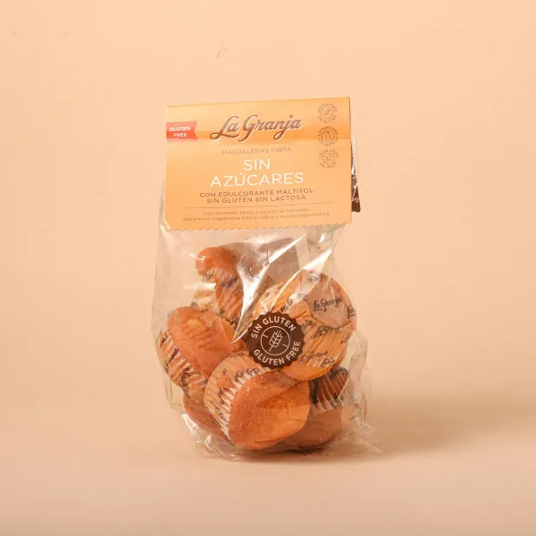 Magdalenas fibra, sin gluten y sin lactosa La Granja 220g