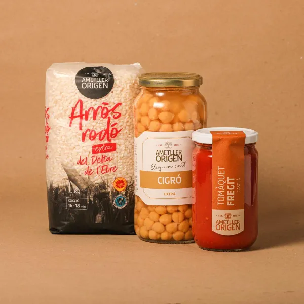 Lote Arroz+Tomate frito+Garbanzos