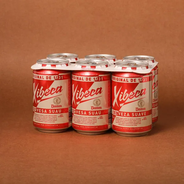 Cerveza en lata Xibeca Damm 33cl - pack 6uds.