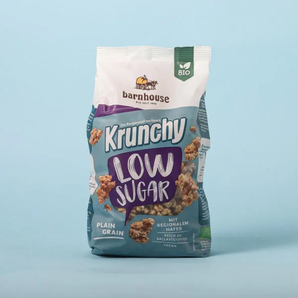 Muesli ecológico krunchy de avena bajo en azúcar Barnhouse 375g
