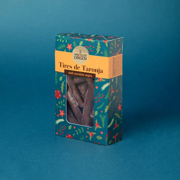 Tiras de naranja con chocolate negro Ametller Origen 150g