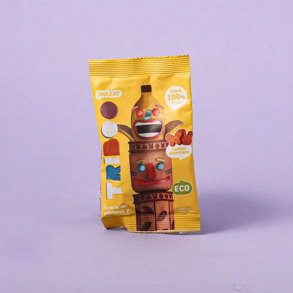 Snacks de plátano ecológicos Triboo 100% Smileat 25g