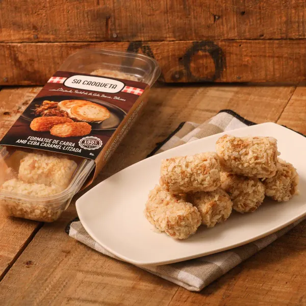 Croquetas de queso de cabra y cebolla caramelizada Sa Croqueta 168g - 6uds.