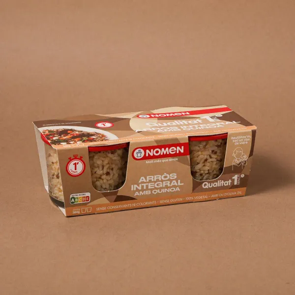 Arroz integral con quinoa Nomen 280 g