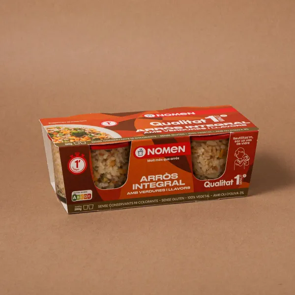 Arroz integral con verduras Nomen 280 g