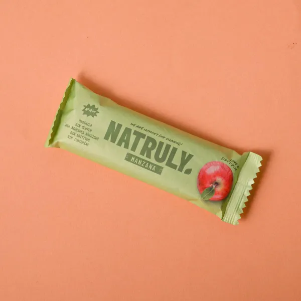 Barrita de manzana ecológica Natruly 40 g