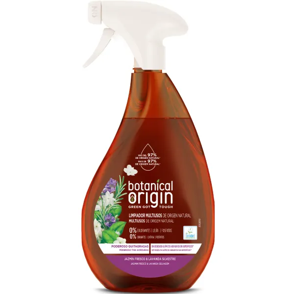 Limpiador multiusos, jazmín fresco y lavanda silvestre, ecológico, Botanical Origin 500 ml