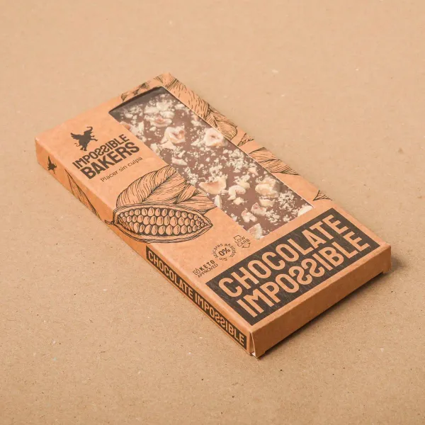 Chocolate con leche y avellanas Impossible Bakers 100g