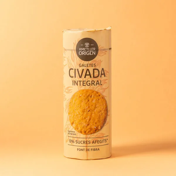 Galletas de avena integrales 0% azúcares añadidos Ametller Origen 190g