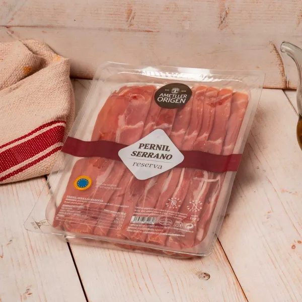 Jamón serrano en finas lonchas Ametller Origen 120 g