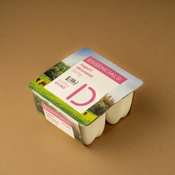 Yogur desnatado Essencials 125g - 4uds.