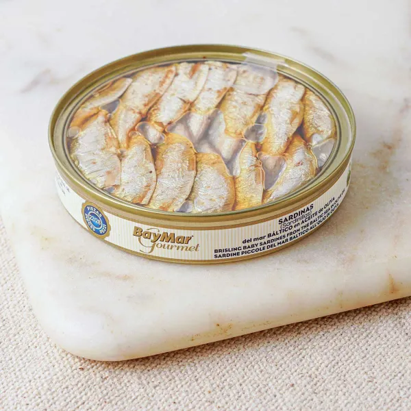 Sardinillas del mar Báltico en aceite de oliva, Baymar 84g