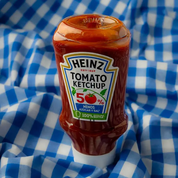 Kétchup 50% menos azúcar y sal Heinz 500 g