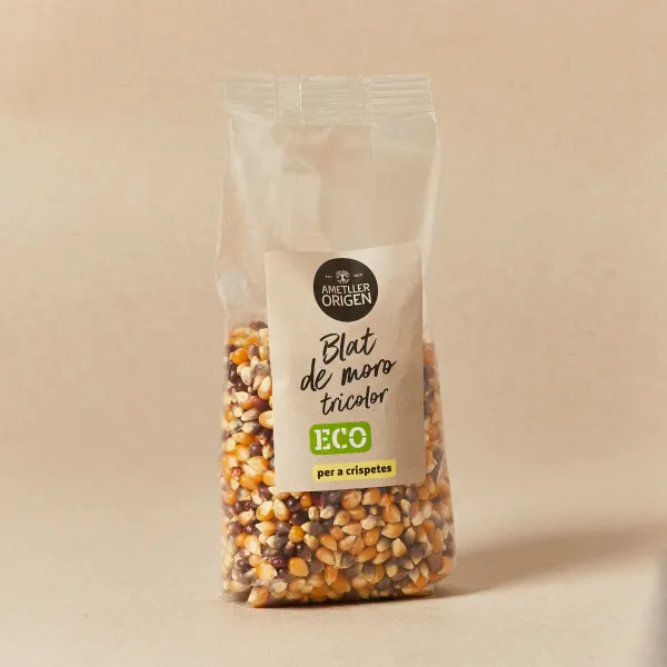Maíz tricolor ecológico para palomitas Ametller Origen 375 g