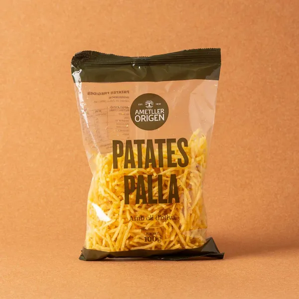 Patatas fritas paja con aceite oliva Ametller Origen 100 g