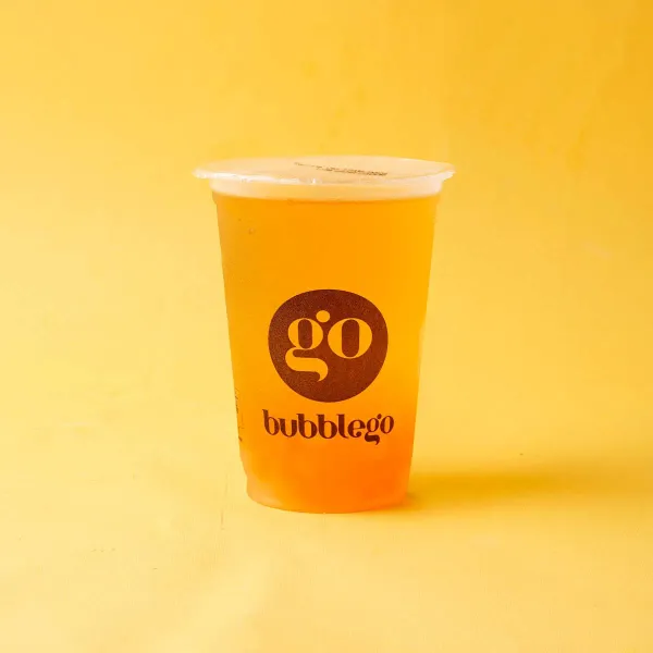 Té verde perlas y sirope de melocotón California Peach BubbleGo - 450 ml
