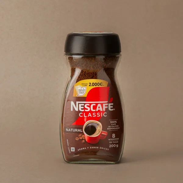 Café soluble clásico natural Nescafé 200g