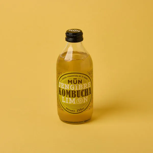 Kombucha de jengibre y limón Mun 250ml