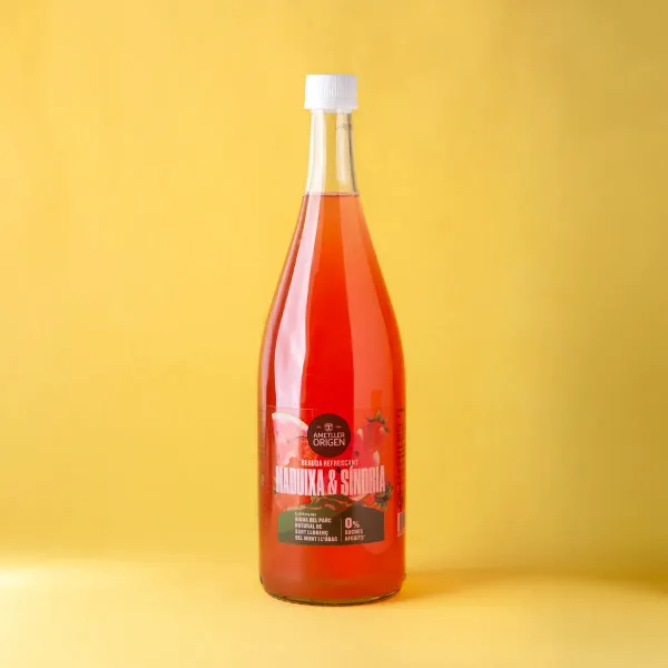 Refresco de fresa y sandía cero Ametller Origen 1L