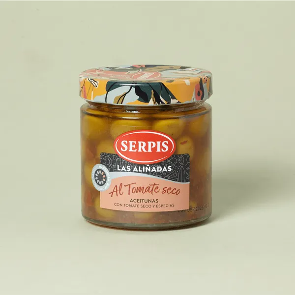 Aceitunas aliñadas al tomate seco Serpis 220g