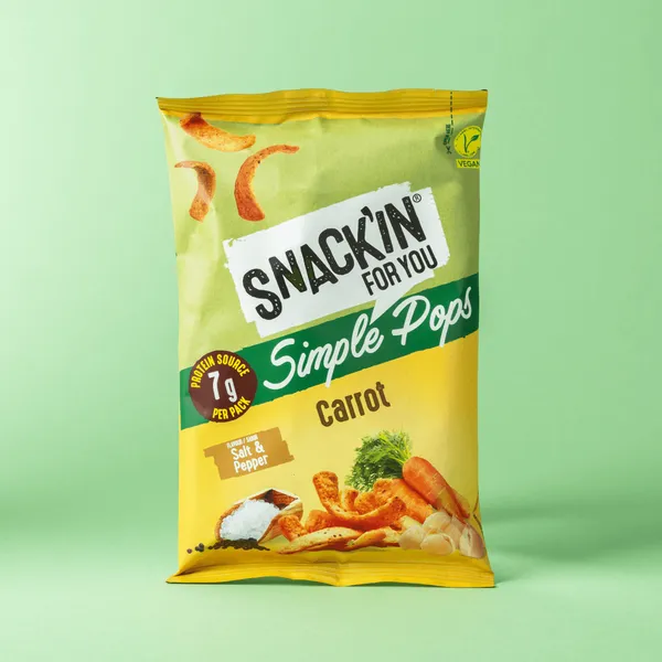 Simple pops de zanahoria Snack'in For you 40g