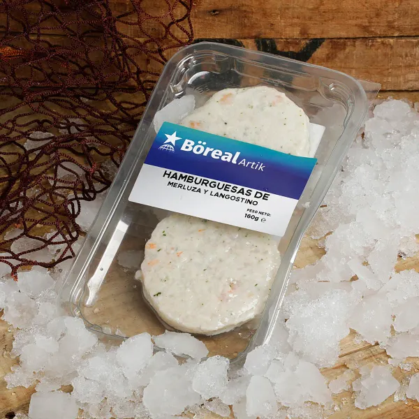Hamburguesa de merluza y langostino Boreal Artik 160g