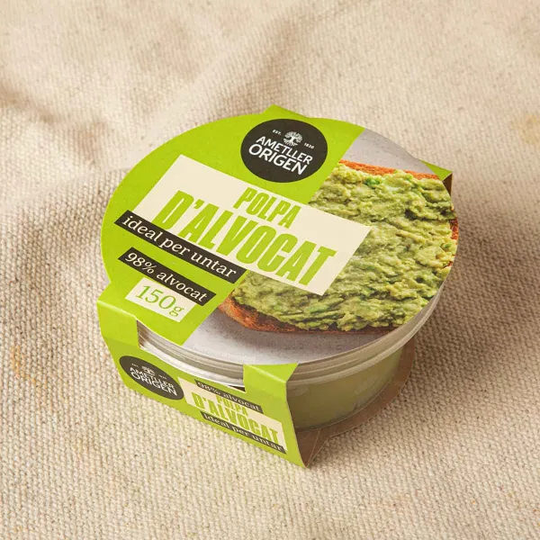 Pulpa de aguacate 98% Ametller Origen 150g