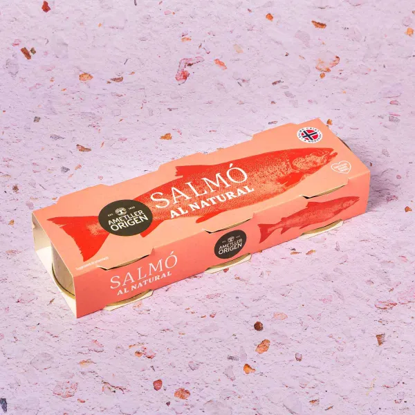Salmón natural tripack Ametller Origen 80g