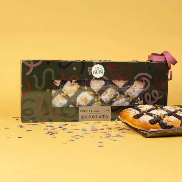 Coca de chocolate grande Ametller Origen 490g