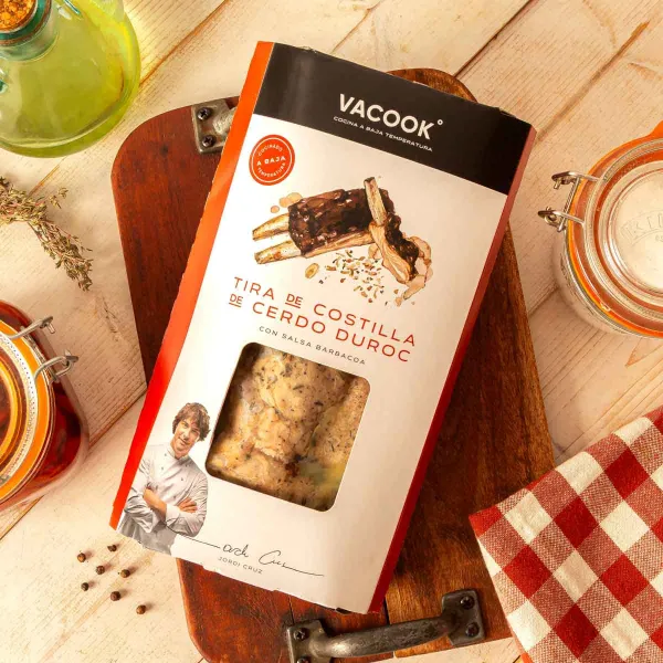 Costilla Ribb con salsa barbacoa Vacook 500g