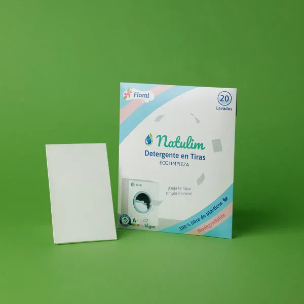 Detergente tiras Floral Natulim - 20uds.