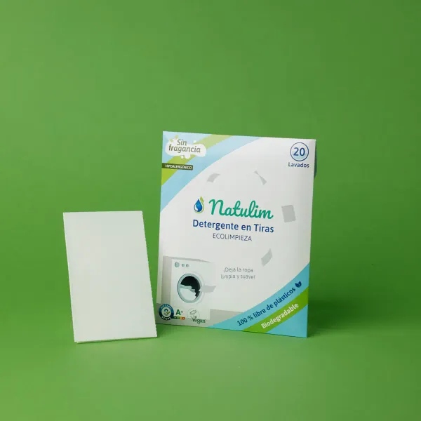 Detergente tiras Neutro Natulim - 20uds.