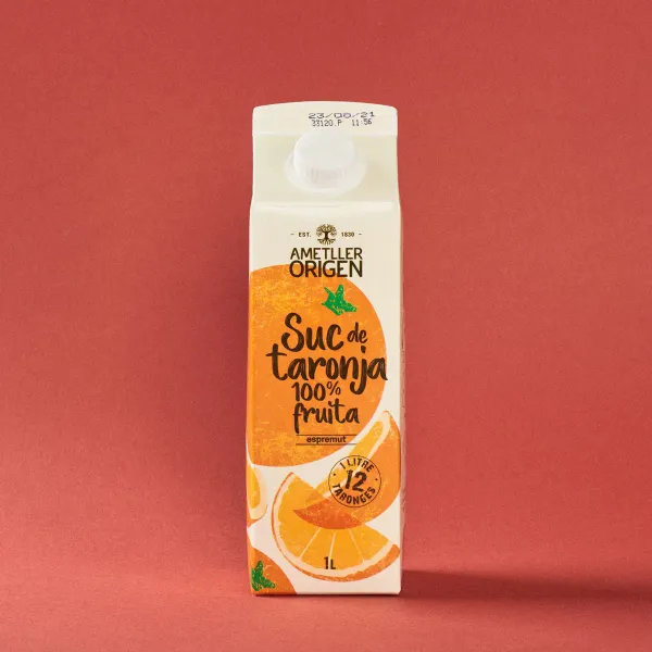 Zumo naranja 100% exprimido AMETLLER ORIGEN 1L