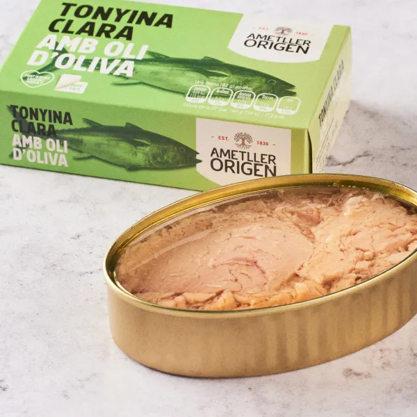 Atún claro aceite de oliva Ametller Origen 82g