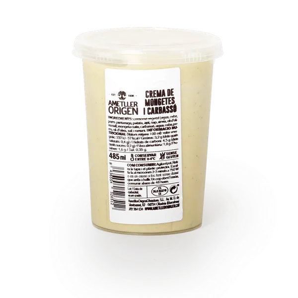 Crema de judías y calabacín Ametller Origen 485ml