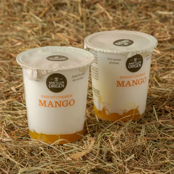 Yogur bicapa de mango Ametller Origen 125g - 2uds.