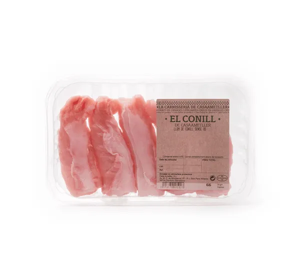 Lomo de conejo deshuesado