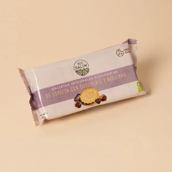 Galletas de espelta con chocolate ecologicas Salim 80g