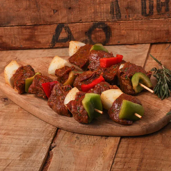 Brocheta de ternera con verduras - 3uds