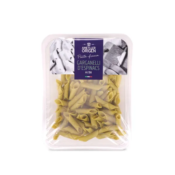 Garganelli de espinacas Ametller Origen 250g