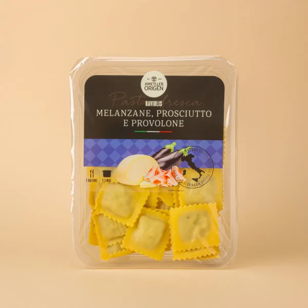 Ravioli berenjena jamon queso Ametller Origen 250g