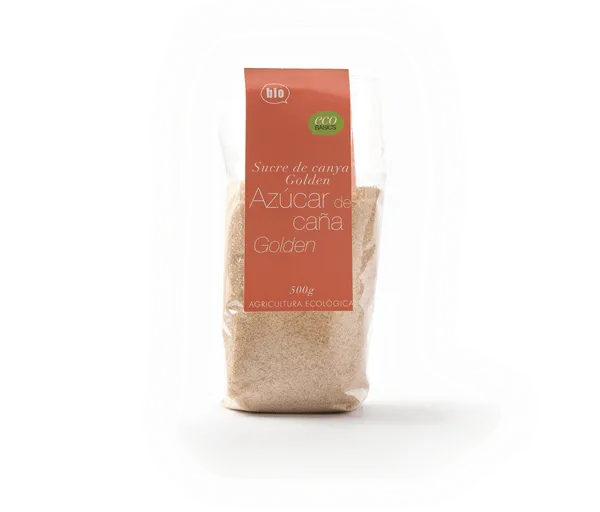 Azúcar de caña golden Ecobasics 500g
