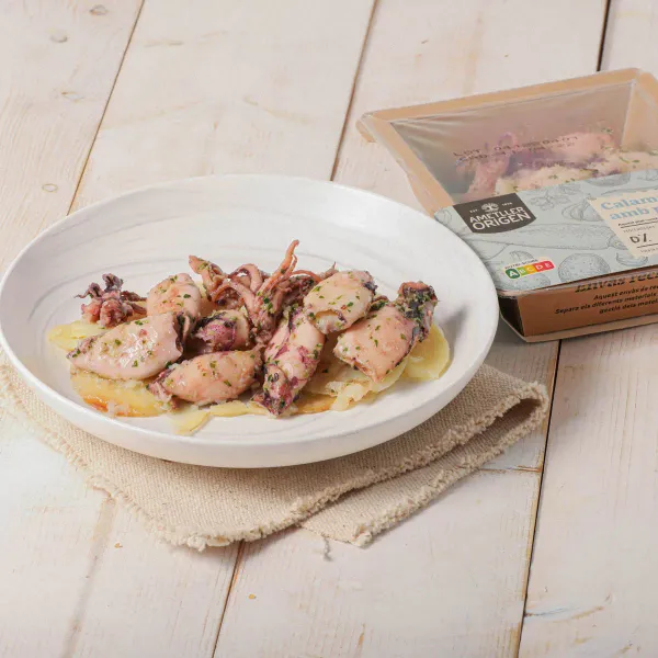 Chipirones a la plancha con patata Ametller Origen 240 g