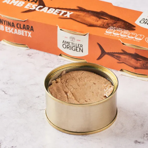 Atún claro en escabeche Ametller Origen 52g - 3uds.