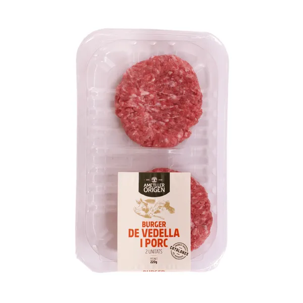 Burguer de ternera y cerdo AO 220g