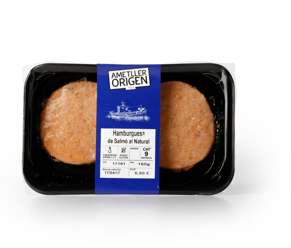 Hamburguesa de salmon Ametller Origen 80g