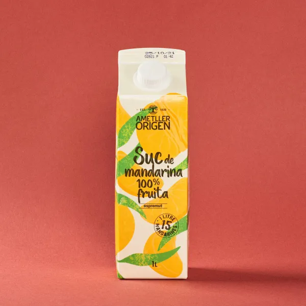 Zumo de mandarina 100% exprimido Ametller Origen 1l