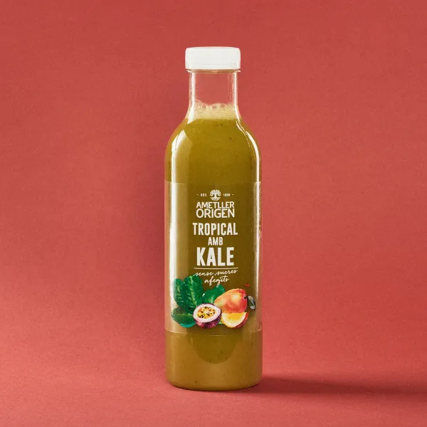 Zumo Refrigerado tropical con kale Ametller Origen 750ml