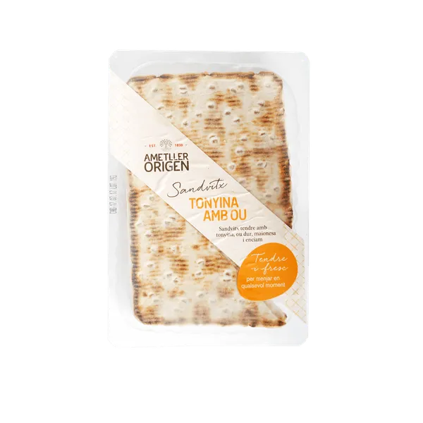 Sándwich atún y huevo Ametller Origen 125g